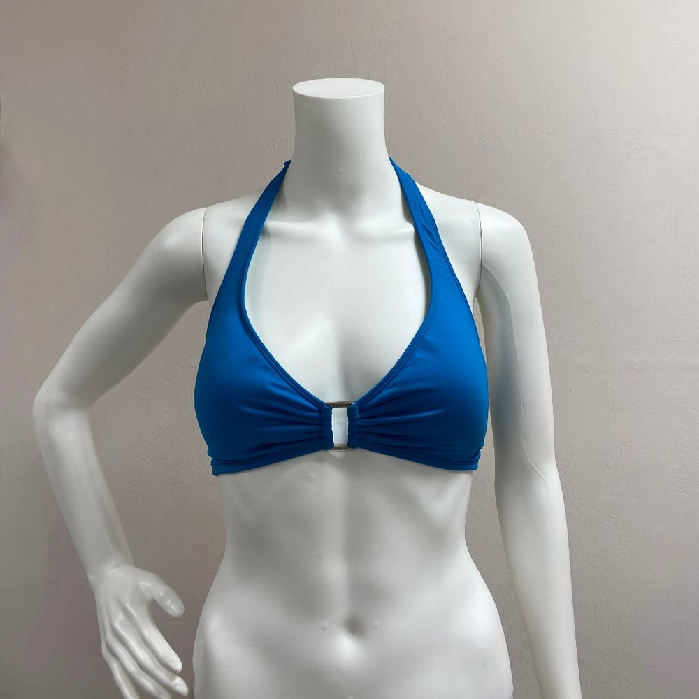 Lauren Ralph Lauren Blue Halter Bikini Top Size 14 NWT